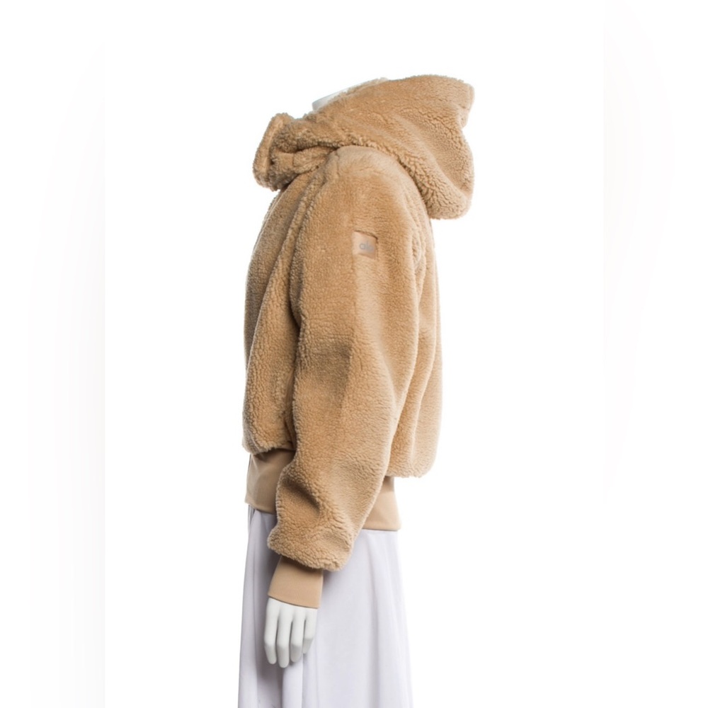 ALO Yoga Tan Sherpa Bomber Jacket - Picture 3 of 6